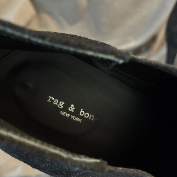 rag & bone Beha Chelsea Size US 8 / EU 38 Black Leather & Suede Bootie - Picture 7 of 9